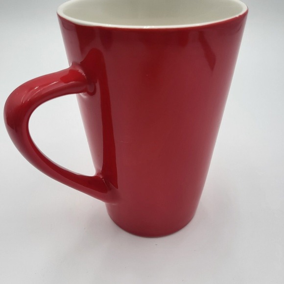 (2) Starbucks 12oz Red Ceramic Coffee Mugs Mermaid Siren Logo 2020/2021 - Picture 14 of 16